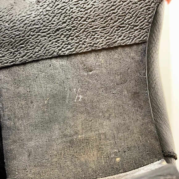 Madewell Biker Boot Moto Brass Strap Ankle Bootie Black Leather Womens 7.5 03827 - Picture 11 of 14